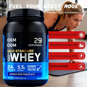 Poudre de protéines de lactosérum pour la récupération musculaire, entraînement en salle de sport, nutrition sportive, complément alimentaire pour la remise en forme, haute teneur en protéines, faible teneur en matières grasses, soutient - Product Image 4