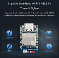 Carte de développement ESP32-C5 Mini, équipée d'un processeur RISC-V 32 bits, Wi-Fi 6 double bande 2,4 GHz/5 GHz intégré et Bluetooth 5