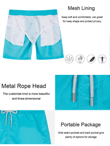 กางเกงว่ายน้ำของผู้ชายกางเกงชายหาดแฟชั่นยืดแห้งเร็วกางเกงขาสั้นแบบสั่งทำ - Product Image 5