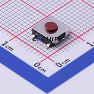 TS-1080S-A2B3-D1 Tactile Switch SMD,6.2x6.2mm Switch Single Pole Single Throw Round Button 2.5N Vertical Mount - Product Image 1