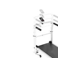 Mini tapis de course mécanique pliable en acier au carbone avec accoudoirs, réglage de la vitesse et de la pente, suivi des calories et de la fréquence cardiaque pour la maison et la salle de sport