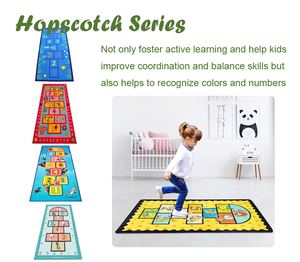 Nuovo tappeto antiscivolo personalizzato di design hopscotch <span class=keywords><strong>per</strong></span> la stanza di neonati e bambini - Product Image 4