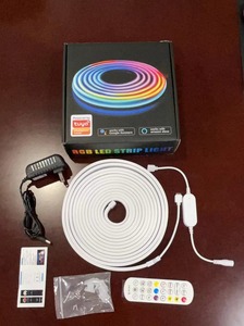 Factory-Ready 24V IP65 Waterproof <b>RGB</b> LED Neon Light Strip Set Colorful Silicone Soft WiFi App <b>Controlled</b> Dimmable CE Certified - Product Image 6