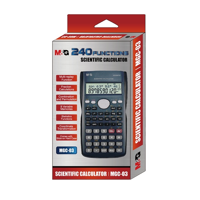 M&G Powerful 240 Functions Excellent Students Scientific Calculators Office School Stationery Supplies