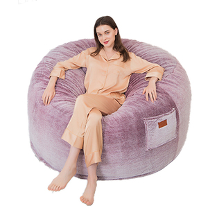 IStapromo Gifts <strong>Faux</strong> <strong>Fur</strong> Bean Bag Chair Giant Bean Bag Fabric Furniture Bean Bag 7ft Indoor Large <strong>Beanbag</strong> - Product Image 4
