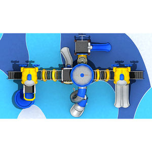 Aire de jeux extérieure pour enfants vibrante avec toboggans en spirale en acier, filets d'escalade, thème château, utilisation en <span class=keywords><strong>jardin</strong></span> - Product Image 3