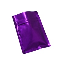 Sachets en plastique auto-scellants colorés de poche de papier d'aluminium givré