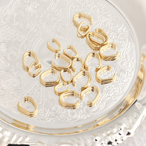 Fermoirs à pince en acier inoxydable plaqué or 18 carats, fermoirs en forme <span class=keywords><strong>de</strong></span> graines <span class=keywords><strong>de</strong></span> <span class=keywords><strong>melon</strong></span>, boucle DIY, collier, pendentif, fabrication <span class=keywords><strong>de</strong></span> bijoux - Product Image 2