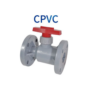 पीएच फ्लैंज यूनियन बॉल वाल्व वायवीय/इलेक्ट्रिक थ्रो नल नल के लिए प्लास्टिक बंद वाल्व पानी के लिए - Product Image 5