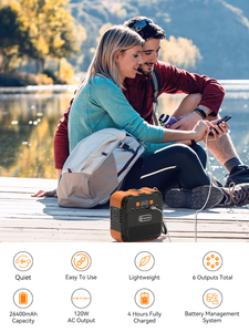 Station d'urgence portable rechargeable 230V 120W 98Wh à onde sinusoïdale pure pour voiture et extérieur, livraison gratuite A101 Pro - Product Image 4