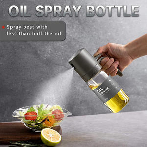 Spruzzino per Olio in Vetro Alimentare Riutilizzabile, Dispenser di Olio a Nebbia Fine per Cucina, BBQ, Friggitrice ad Aria, Cottura, Gadget da Cucina con Design Anti-Goccia - Product Image 1