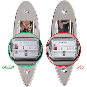 HOMFUL Thép Không Gỉ Marine Navigation Ánh Sáng Thuyền LED <span class=keywords><strong>Lights</strong></span> <span class=keywords><strong>Side</strong></span> Bow <span class=keywords><strong>Tear</strong></span> <span class=keywords><strong>Drop</strong></span> Navigation Đèn - Product Image 3