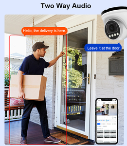 Thông minh lai 4mp 6mp 8mp đầy đủ kim loại cctv dome ai mạng máy ảnh với tầm nhìn ban đêm hai chiều âm thanh đám mây dữ liệu lưu trữ tùy chọn - Product Image 4