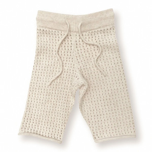 Baby Breathable Rolled Edge <strong>Knitted</strong> <strong>Sweater</strong> Long Sleeves Top + Pants Set Baby <strong>Pure</strong> Cotton <strong>Sweater</strong> - Product Image 6