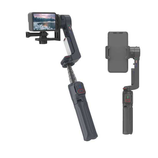 L9 Lite AI Tracking 3- Gimbal Stabilizer Tripod for Mobile Phone & Video Camera with Anti-Shake and Orthogonal Design