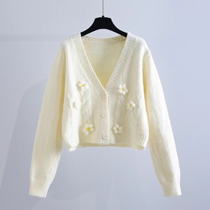 Cappotto maglione lavorato <span class=keywords><strong>a</strong></span> <span class=keywords><strong>trecce</strong></span> 2024 donna all'inizio dell'autunno nuovo stile coreano <span class=keywords><strong>cardigan</strong></span> di piccole dimensioni lavorato <span class=keywords><strong>a</strong></span> maglia - Product Image 6