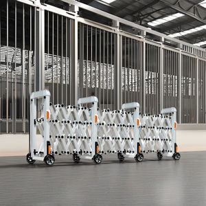 व्हील टेलीस्कोपिक बाड़ के साथ सुरक्षा बाधा स्लाइडिंग गेट रिट्रेटेबल बाड़ एल्यूमीनियम रोड ब्लॉक रिट्रेटेबल बैरियर - Product Image 3