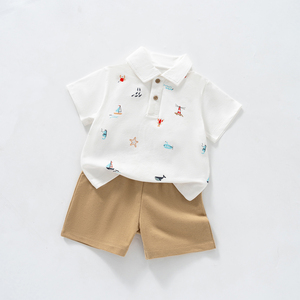 Set di Abbigliamento Formale <span class=keywords><strong>per</strong></span> Bambini, 3 Pezzi: Camicia Floreale, Pantaloni e Salopette, Completo <span class=keywords><strong>per</strong></span> Bambino <span class=keywords><strong>per</strong></span> Feste di Compleanno - Product Image 6