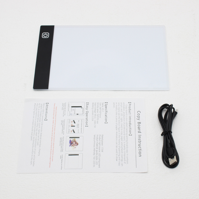 A5 LED Light Tracing Drawing Board Diy Diamond Painting Embroidery Adjustable Brightness Eye Protection Light Pad Accessories