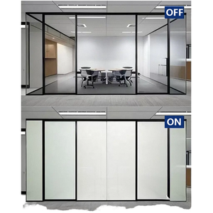 Cloison en verre intelligente moderne <span class=keywords><strong>de</strong></span> haute qualité pour bureau, <span class=keywords><strong>salon</strong></span>, <span class=keywords><strong>cuisine</strong></span>, portes/murs, film PDLC à commande à distance pour une intimité instantanée - Product Image 1