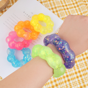 Colorful Malt Sugar Bracelet Funny Stress Relief Toy for Kids Aged 5 to 7 Wholesale <b>Squishy</b> Toy - Product Image 2