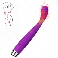 YAQU Hochleistungs-Heizstab-Vibrator Wasserdichter Silikon-Massagestab 10-Gang-Vibration USB-Aufladbar für Frauen G-Punkt Vagina