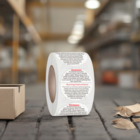 500 autocollants circulaires noirs et blancs de 1,5 pouce, en papier, adhésifs, imperméables, pour bougies et cadres photo