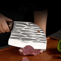 Couteau de boucher en acier inoxydable, couteau de chef robuste pour cuisine professionnelle, couteau écologique pour trancher les tomates, couper la viande de bœuf et les os