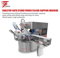 Machine automatique de remplissage, de scellage et de bouchage de sachets debout pour shampooing, lessive, crème, jus, liquide