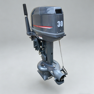 Moteur hors-bord 2 temps 25 CV / 30 CV à arbre court avec pompe à jet d'eau pour bateaux en eau peu profonde - Product Image 2