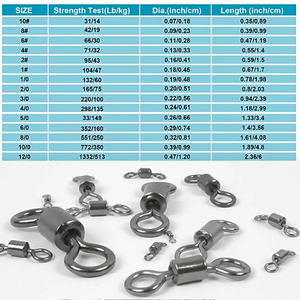 ALPHA 100 pièces par sac 1 # -16 #   Crochet pivotant à barillet, accessoires <span class=keywords><strong>de</strong></span> pêche à <span class=keywords><strong>la</strong></span> <span class=keywords><strong>carpe</strong></span>, connecteurs pivotants <span class=keywords><strong>de</strong></span> type snap - Product Image 6