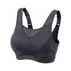 Soutien-gorge de sport dos nageur à maintien élevé pour femme avec logo frontal – Tissu doux, respirant et écologique pour l'entraînement et le fitness - Product Image 3