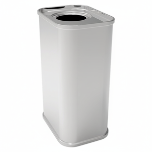 Kontensan Rectangular Metal Tin Container 200ml Capacity Olive Oil Container 43x60x93mm Dimensions 0.2 Lt Turkey L901 - Product Image 2