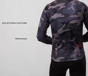 Spexcel-<span class=keywords><strong>Chaqueta</strong></span> de <span class=keywords><strong>ciclismo</strong></span> a prueba de viento, de camuflaje, de <span class=keywords><strong>invierno</strong></span>, 3 capas, tela polar térmica, en la parte delantera, 2019 - Product Image 4
