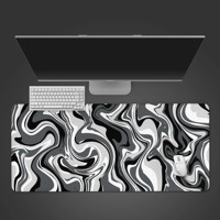 Mousepad Gaming Topografi Besar Anti Air Berkualitas Tinggi, Alas Mouse Karet Komputer dengan Tepi Jahitan Tahan Lama, Pabrik Kustom