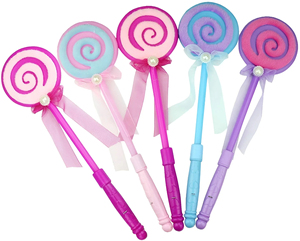 Varita Luminosa LED <span class=keywords><strong>con</strong></span> Diseño de Piruleta y Cinta, Precio de Fábrica Nicro, Juguete de Regalo de Cumpleaños para Niños, Artículos de Fiesta Neón - Product Image 5
