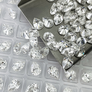 Sicgem Trắng <span class=keywords><strong>Pear</strong></span> cắt lỏng moissanite cho đồ trang trí thời trang và đồ trang sức đá - Product Image 4