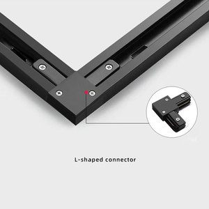 Système d'éclairage sur <span class=keywords><strong>rail</strong></span> LED 30W orientable, éclairage sur <span class=keywords><strong>rail</strong></span> magnétique LED, éclairage sur <span class=keywords><strong>rail</strong></span> noir pour <span class=keywords><strong>magasin</strong></span> - Product Image 6
