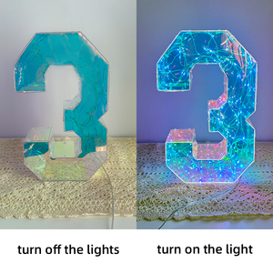 Đa chức năng 3D lăng trụ phát sáng số chứng nhận LED CỬA ánh sáng trang trí bảng nhựa số - Product Image 6