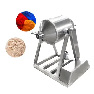 Manufacturer's food grade stainless steel 304 milk tea cocoa powder mixer, double cone coffee granule mixer