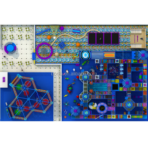 Área de juegos interior para niños, conjunto de equipos de juego suave, área de juegos interactiva comercial con tobogán y estructura de escalada - Product Image 4