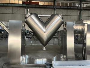 Mezclador de Polvo Industrial Automático Tipo <span class=keywords><strong>V</strong></span>, Totalmente en Acero Inoxidable, Capacidad de Procesamiento Químico, Motor con Caja de Engranajes, Alta Precisión - Product Image 6