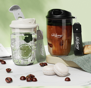 Gobelet à café en plastique Tritan de 420 ml avec couvercle, réutilisable, anti-fuite, tasse de voyage à visser, pour le sport, le bureau et le camping - Product Image 4