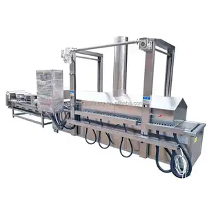 Hot Selling Deep Frying Machine For Plantain Chips Continuous Fryer Commercial Tilting Frying Kettle For Snacks