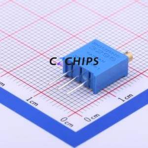 Resistencia Ajustable/Potenciómetro 3296W-1-104LF, SIP-3P, 9.5x4.8mm, Resistencia de 100kOhm, 10%, 500mW, 100ppm ℃ - Product Image 1