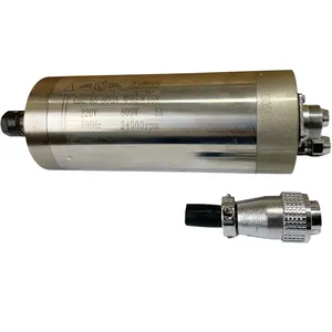 Cnc poros motor berpendingin air pekerjaan kayu, 24000rpm 0,8 kW 800w GDZ65-800