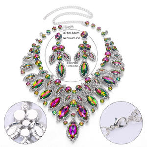 Collares de Novia con Pedrería, Conjuntos de Joyería para Boda, Moda Femenina, Superventas 2025 - Product Image 2