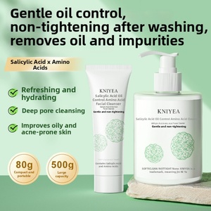 Nettoyant Visage Moussant à l'Acide Salicylique et aux Acides Aminés, Nettoyage en Profondeur, Hydratant, Contrôle du Sébum pour Peaux Mixtes, Format Standard - Product Image 2