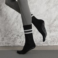 Vente chaude printemps chaussettes anti-dérapant Silicone Grip semelle antidérapant équipage Pilates Yoga chaussettes pour femmes Pilates anti-dérapant Toesox