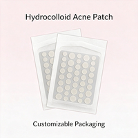 Patch Hydrocolloïde Micro-Aiguille Invisible Transparent Rond pour l'Acné, Patch Nettoyant Anti-Boutons, Vente en Gros pour le Commerce International